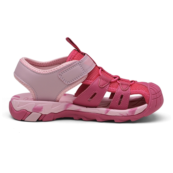 Kids Closed Toe Lightweight Athletic Sandals - PEACH PINK - 1